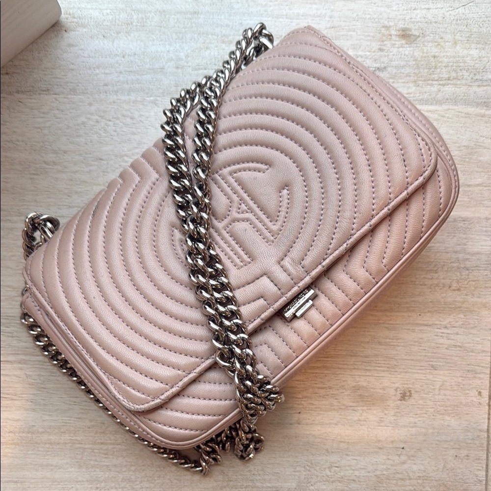Michael Kors Collection Pink Quilted Shoulder Bag